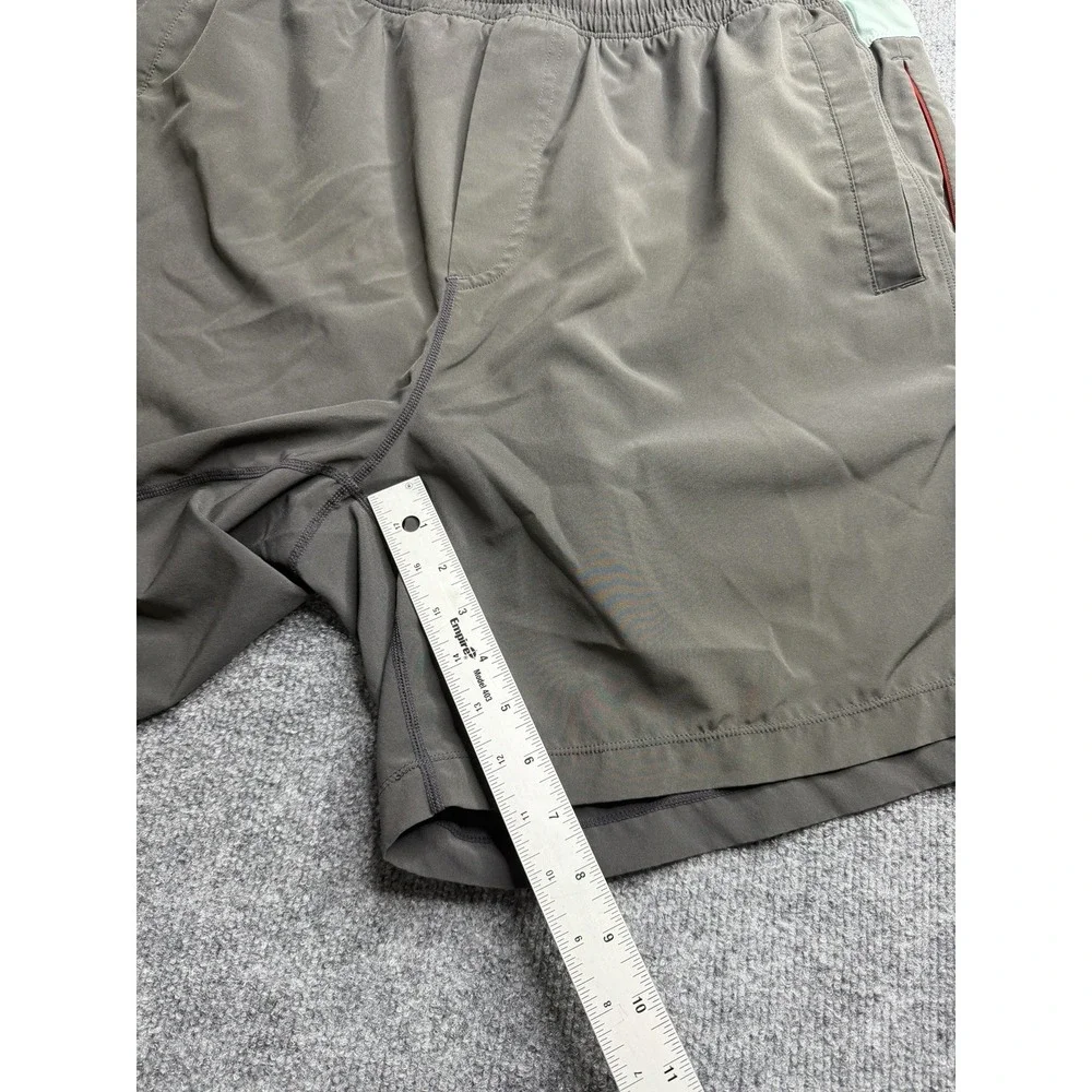 Birddogs Shorts Adult Gray Solid Lined Stretch Zip Pockets Mens XXL Classic